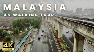 Walking in Malaysia - Kuala Lumpur in the Rain (4K)