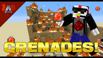 How to Make EXPLOSIVE FIRE GRENADES in Minecraft!