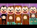 Năm con khỉ nhỏ | Bài hát cho trẻ em | Hoạt Hình | Video giáo dục trẻ | Vần điệu trẻ