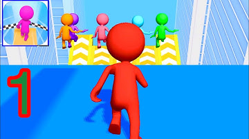 Fall Race 3D Gameplay All Levels 1-5 (iOS/Android)