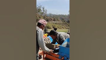 Production of CSEB interlocking bricks in Jajarkot #viral #shorts #vlog