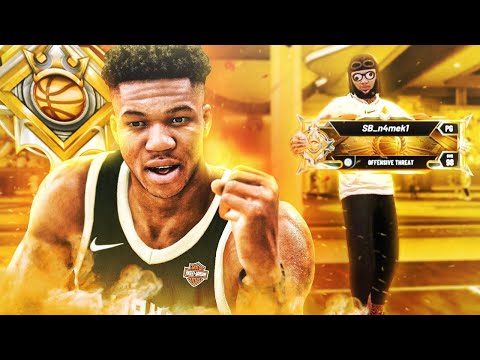 A LEGEND "DRIBBLE GOD" PULLED UP ON MY GIANNIS ANTETOKOUNMPO BUILD on the STAGE 1V1 COURT!