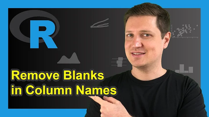 Replace Spaces in Column Names in R (2 Examples) | Blanks in Data Frame Variables | gsub, make.names