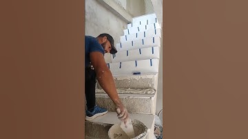 installing ceramic tiles on stairs quickly and neatly #construction #popular #tiles #stairs #shorts