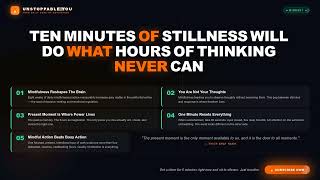 Unlock Calm Focus in Just One Minute with Mindfulness Power Daily Practice