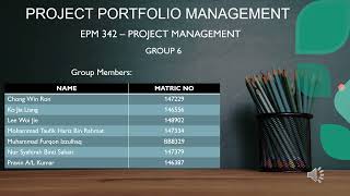 Project Portfolio Management Group 6 - EPM 432
