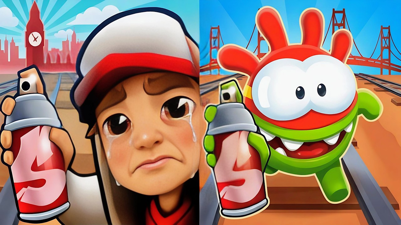 Subway Surfers 🆚 Om Nom Run Game Games Comparison 