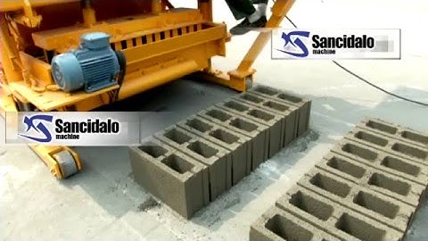 QTM6-25 moving hollow brick making machine