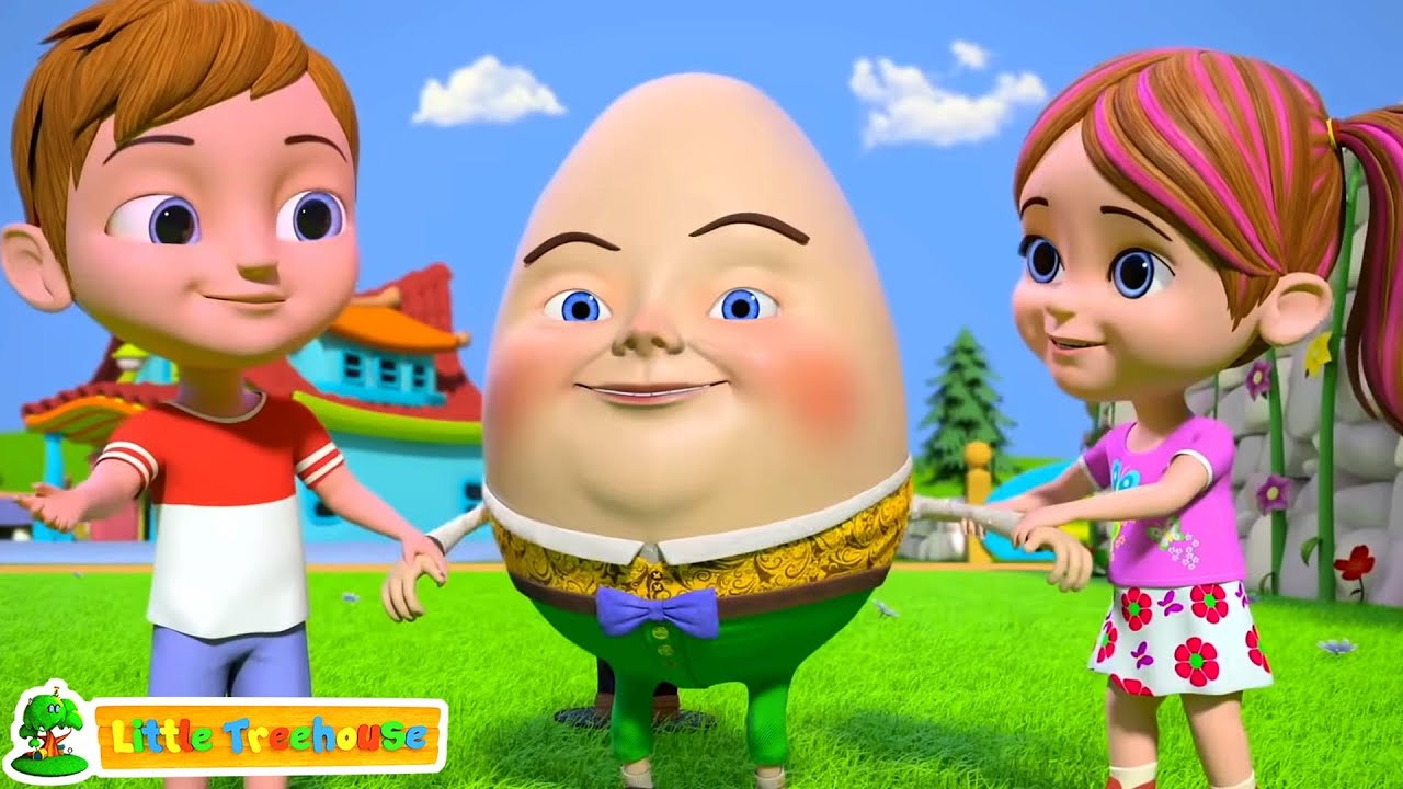 Humpty Dumpty Sat On A Wall, Nursery Rhymes & Cartoon Videos by Little  Treehouse - YouTube