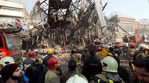 Tehran Fire | Tower collapses, 30 feared dead