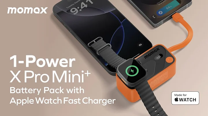 [Momax] 1-Power X Pro Mini⁺ Battery Pack with Apple Watch Fast Charger