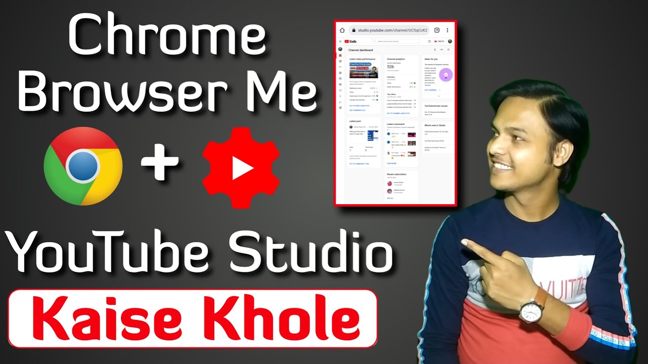 How to open  studio in Chrome browser me
