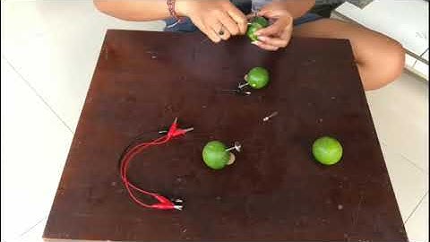 PRAKTIKUM KIMIA SEL VOLTA - Pembuatan Baterai dengan menggunakan Jeruk Nipis