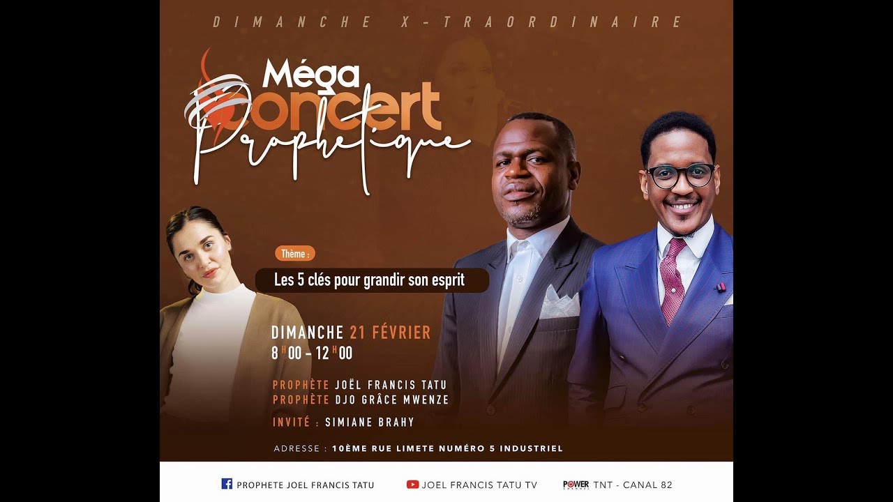 🔴 LES  5 CLÉS POUR GRANDIR SON ESPRIT avec Le Prophète Joel Francis Tatu  et Le Prophète Djo Grâce