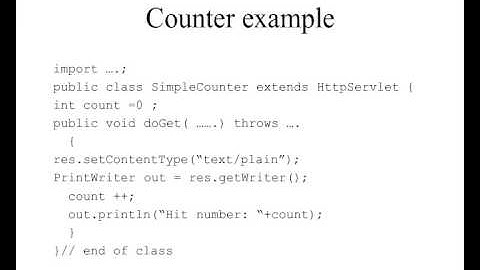 HTTP Servlet Overview tutorial