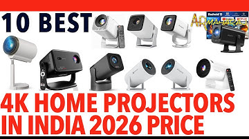 📽️ Top 10 Best Projectors iN India 2026 | ✨ 4k Smart Home Projector Price|WZATCO, E GATE, Portronics