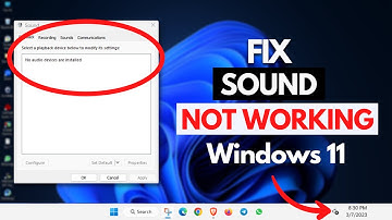 Sound Not Working on Windows 11 - Fixed 💥 Volume Red Cross Solved