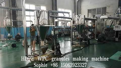 Hegu HDPE WPC parallel twin screw extruder granulating machine （Sophie 0086 15063923327）