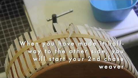 Eric Taylor Black Ash Basket How To Video: Weaving the first rows