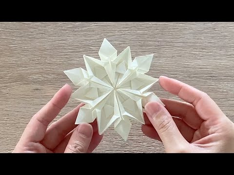 Video: How To Make An Origami Snowflake