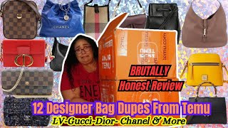 TEMU Haul 2024|Temu Dupes 4 Designer Bags|Temu Dupes|12 Bag Dupes 4 Your Fav Designers|Tasha StJames