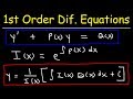 First Order Linear Differential Equations