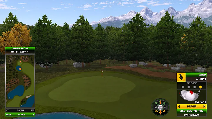 Golden Tee Great Shot on Grand Teton!