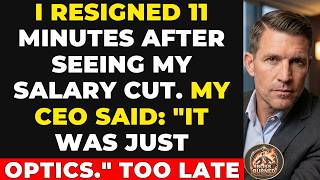 I Resigned 11 Minutes After Seeing My Salary Cut—My CEO Said, It Was Just Optics. Too Late.