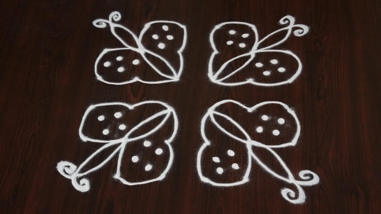 butterfly pulli kolam – butterfly kolam rangoli patterns ...