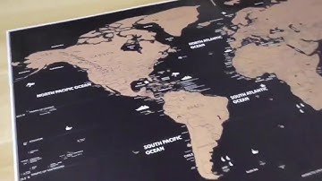 TravelMeTrendy - Deluxe Scratch Off World Map
