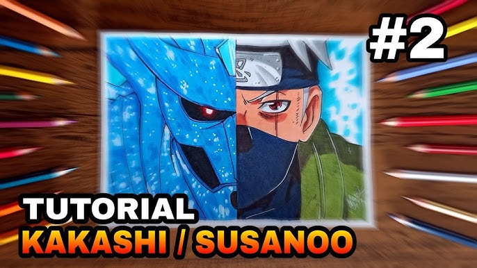 Desenho do Kakashi a pronta entrega