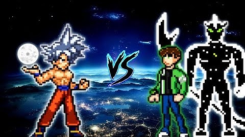 Goku MUI V2 OP (Bog) VS Ben 10 S3 V4 OP (all form) in Jump Force Mugen