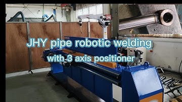 pipe robotic welding circle welding on 3 axis positioner