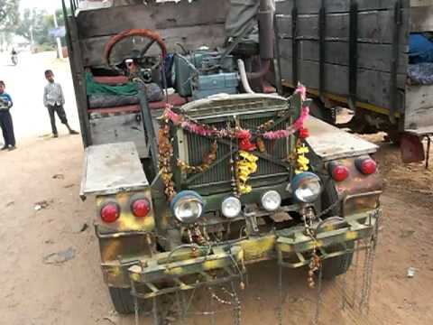 Hand-cranking A "Makeshift" In Rajasthan State, India (Jugaad)