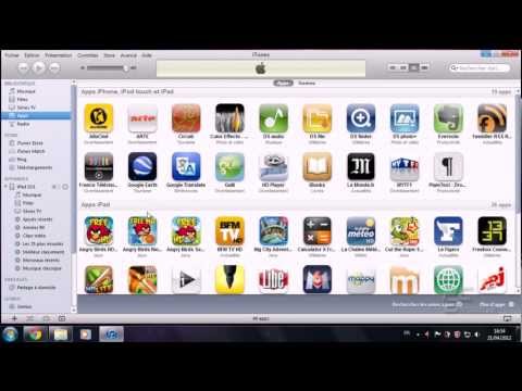 Synchroniser un produit Apple (Ipad) avec Itunes.