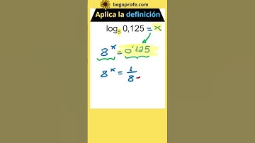 Sin calculadora: Calcula este log por la definición #begoprofe #matematicas