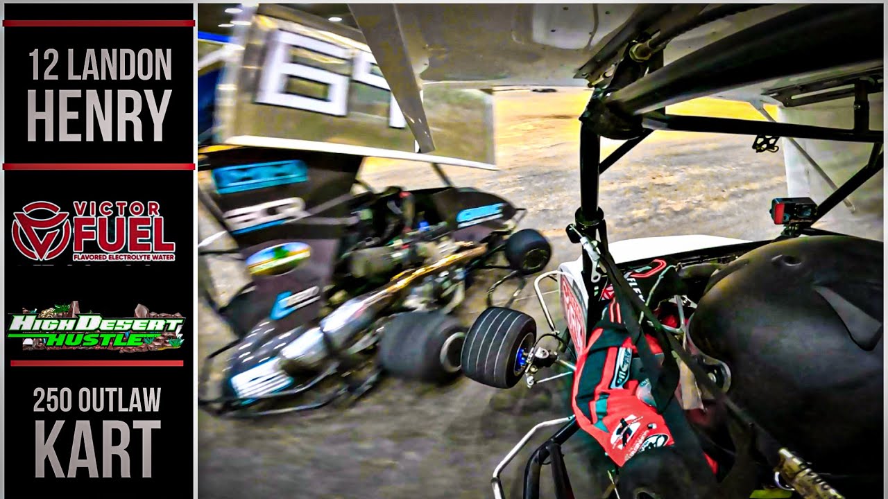 High Desert Hustle ONBOARD: 12 Landon Henry | 250 Outlaw Kart | Reno ...
