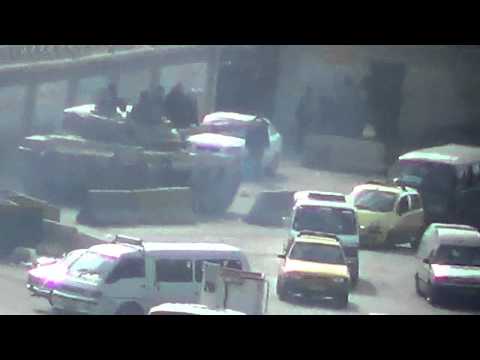 مرور تعزيزات عسكرية عبر حي الميدان إلى حي القدم 28 1 2013