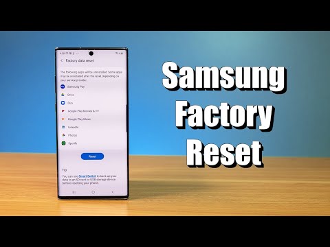 Samsung Factory Data Reset Tutorial