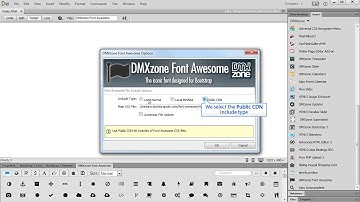Setting Up DMXzone Font Awesome Include Options