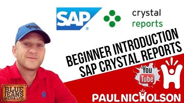 Crystal Report Beginner Training Tutorial - An Introduction To SAP Crystal Reports