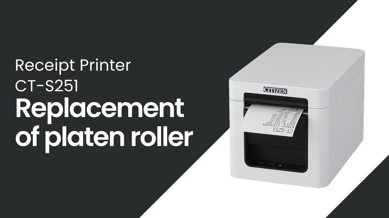 CT-S251 Replacement of platen roller - YouTube