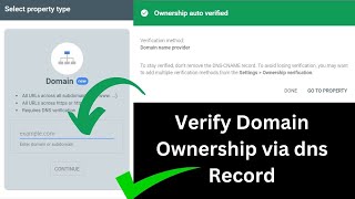 Google Site Verification : Verify domain ownership via dns record Full Methods