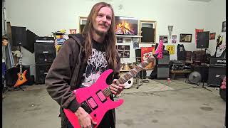 Jackson Kelly KEXQ - Cherry Burst vs Jackson X Series Dinky DK2XR Limited-Edition Hot Pink