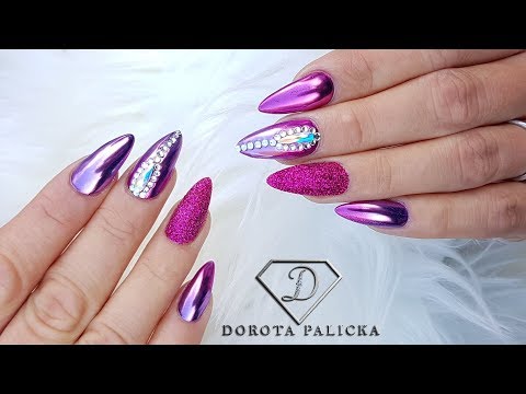 chrome-pigment-ombre-nail-art,-gel-infill,-sugar-nails-with-swarovski-crystals-and-ombre-chrome
