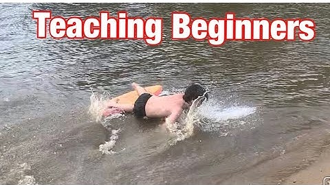 Teaching Kids How to Skimboard (First time)