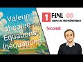 Valeur absolue : Equations et inéquations.