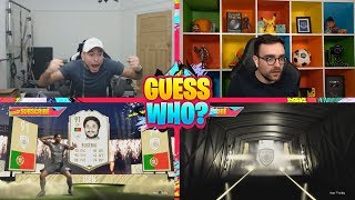 OMG WE PACKED EUSEBIO!!! THE MOST INSANE ICON PACKS IN GUESS WHO FIFA vs AJ3!!!