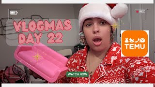 😳I bought sectional couch from Temu! | Vlogmas Day 22 🎄🛋️