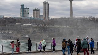 Thumbnail for 2024 SOLAR ECLIPSE | Crowds begin to gather in Niagara Falls